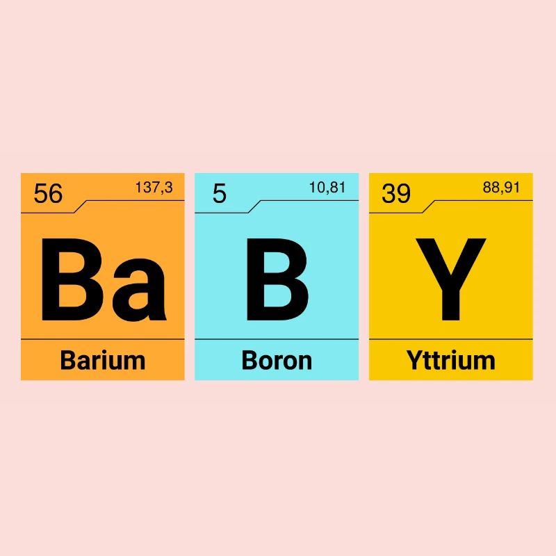 Éléments de chimie bébé