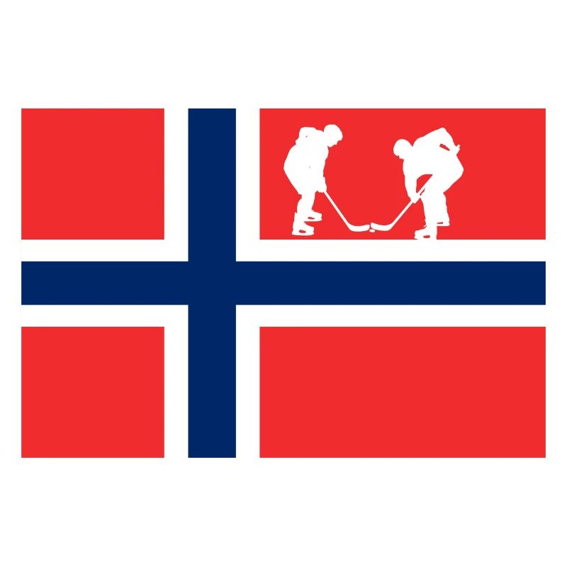 La Norvège, mon pays avec un drapeau !