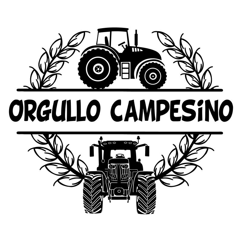 Proud farmer – Spanish text Orgullo campesino