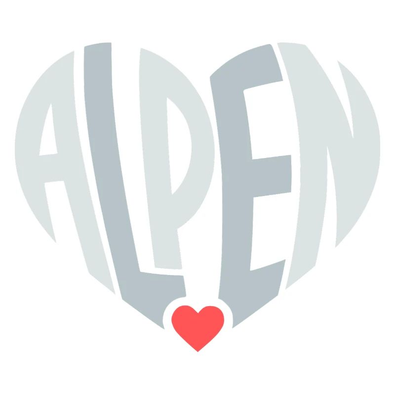 Alpine Heart Typography