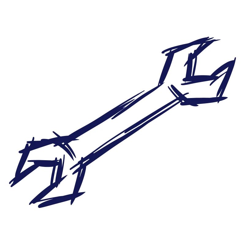 Clé, dessinée à la main