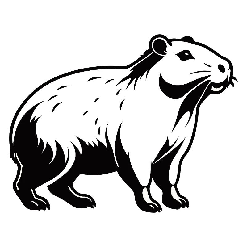 Capybara - Cute Animal Sticker