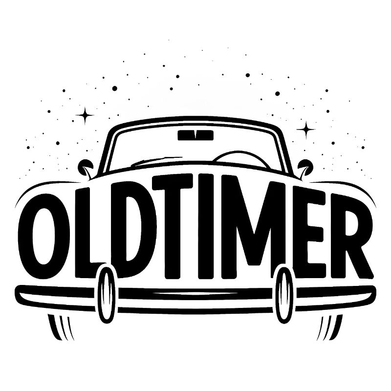 Oldtimer - Cool Car Logo