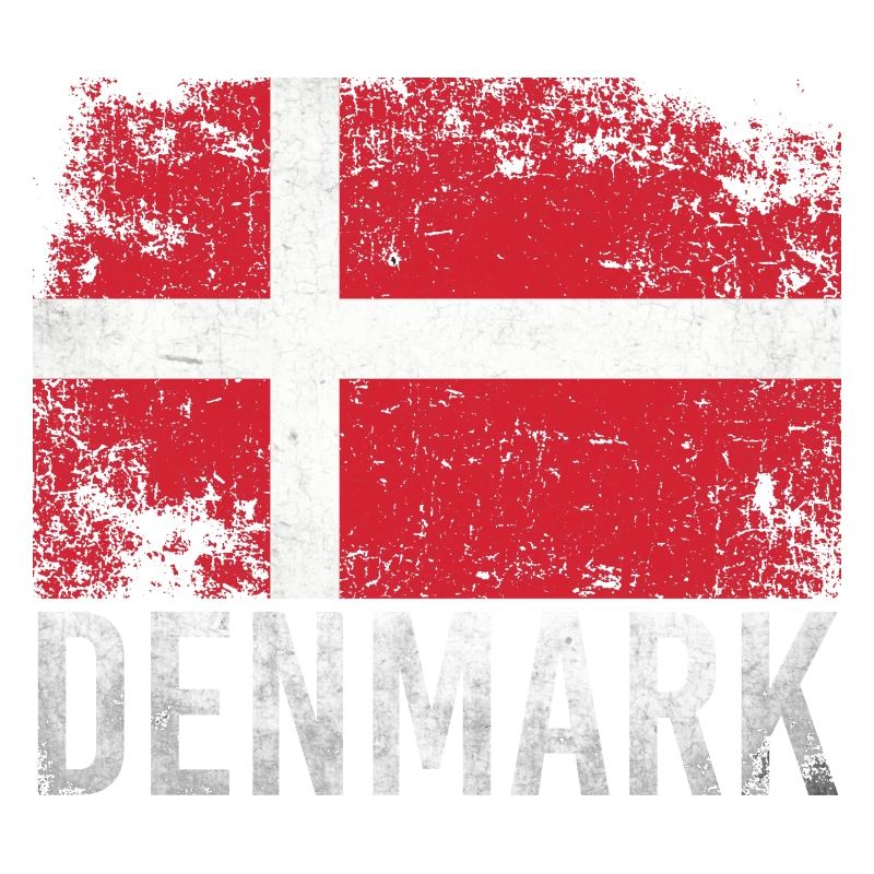 Danemark Grunge Drapeau Danemark Design