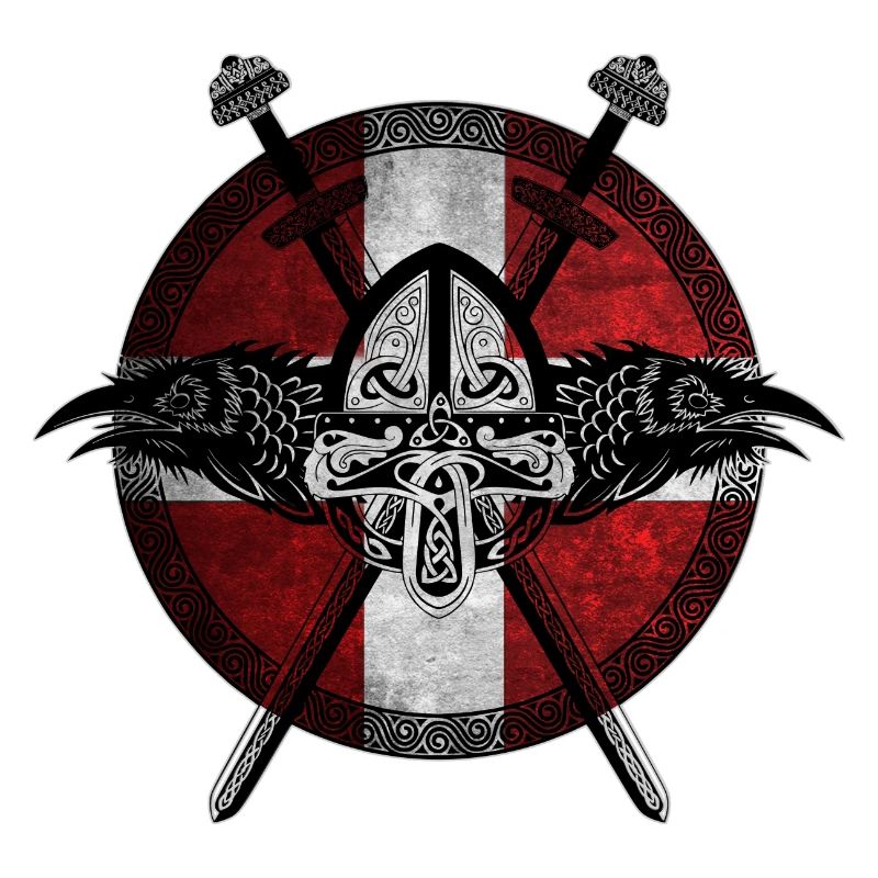 Viking Viking Danemark drapeau Raven Design