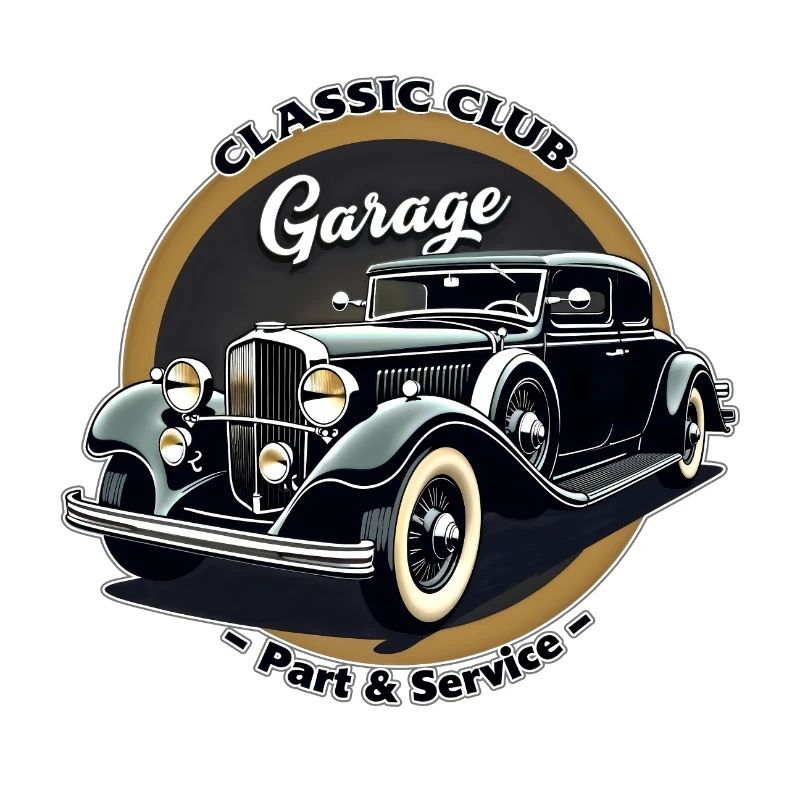 Oldtimer Motiv - Classic Club Garage