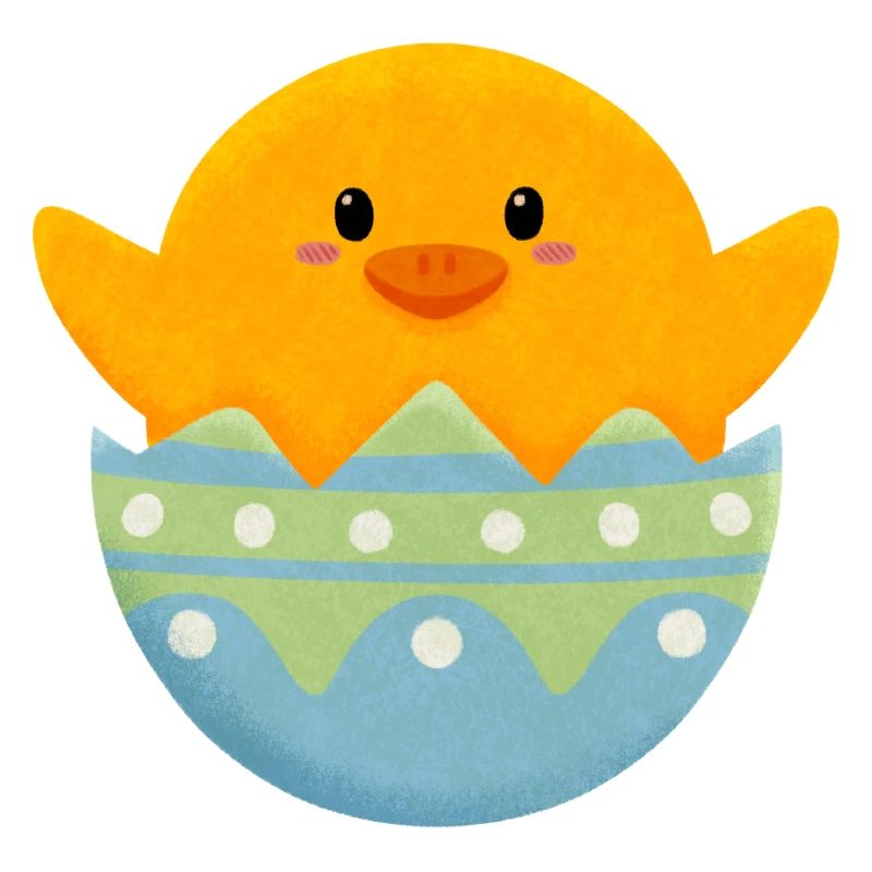 Chick in Easter egg