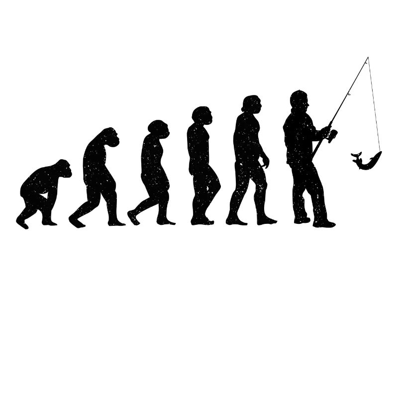 Angeln Angler Fischerei Fischer Evolution
