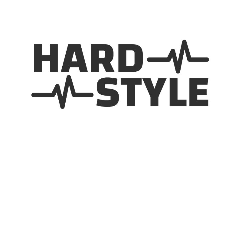 Cadeau de forme d'onde de logo de marchandise Hardstyle