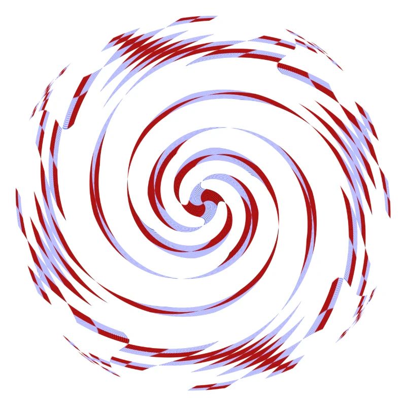 centrifugal pattern, gyro pattern