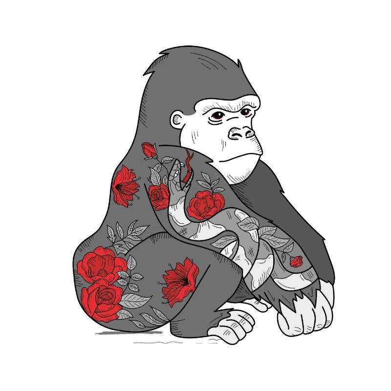 Gorilla - conception d'art corporel