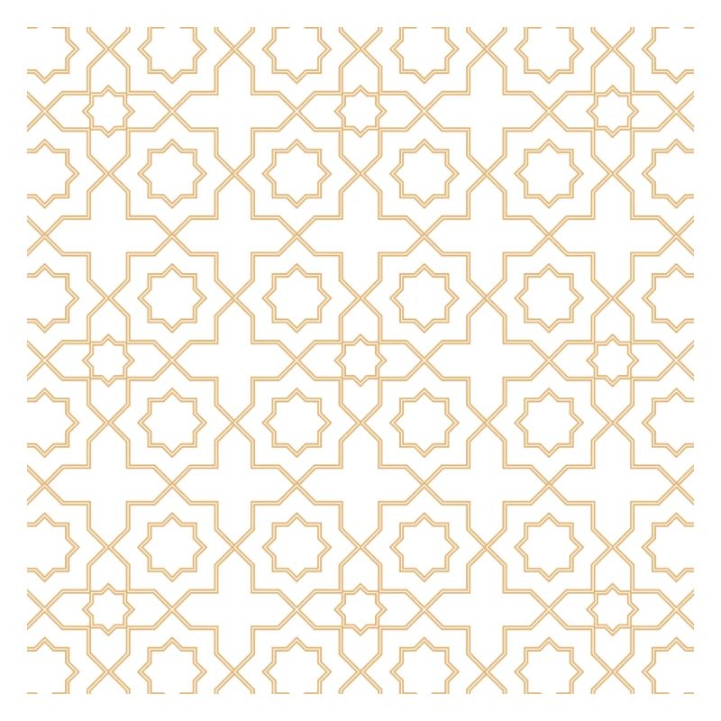 Golden Star Lattice Pattern