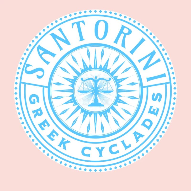Santorini Greek Cyclades Pattern