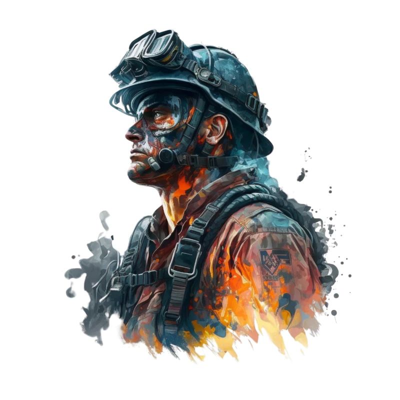 Feuerwehrmann im Einsatz