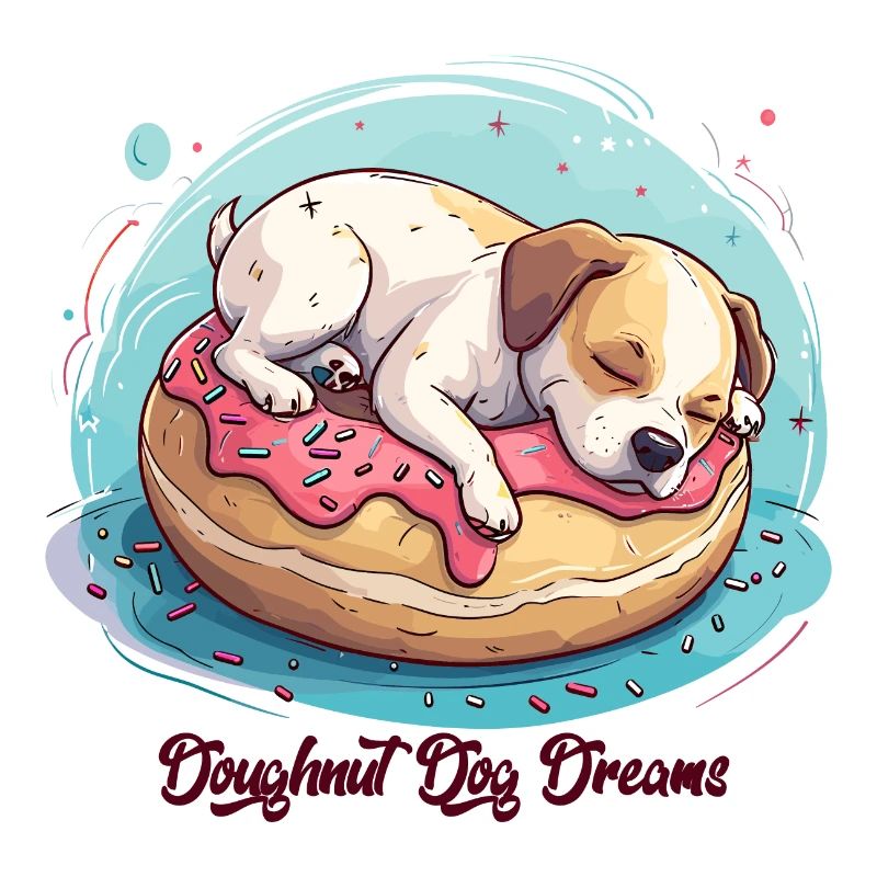 Doughnut Dog Dreams Donut Hunde Träume