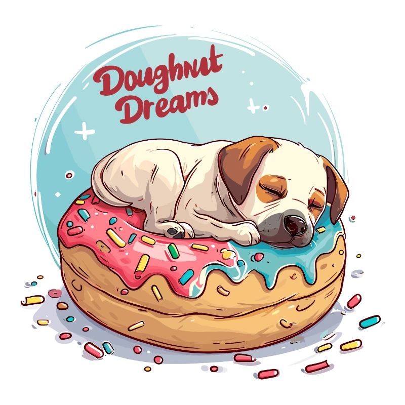 Doughnut Dog Dreams Donut Hunde Träume