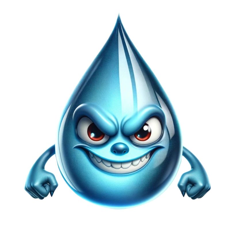 Böser Wassertropfen