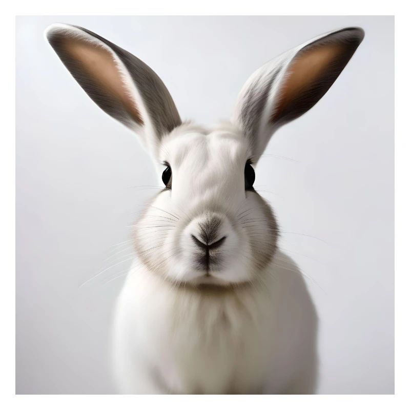 Lapin blanc illustré