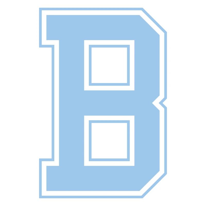 Monogram Bleu Clair Varsity College Initial B