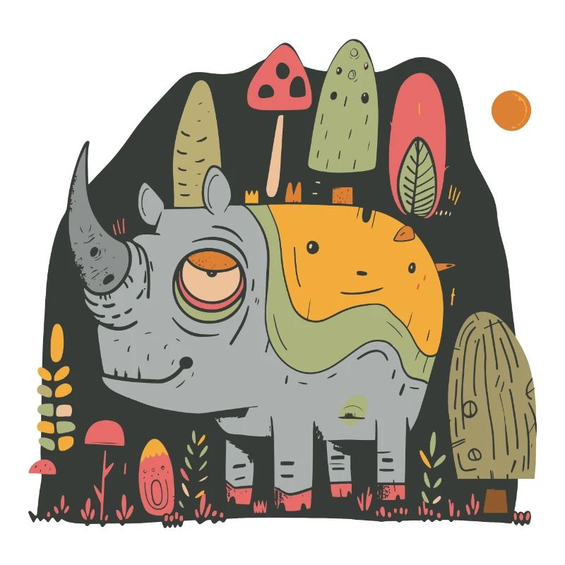 Rhinocéros fatigué | © M2-D2