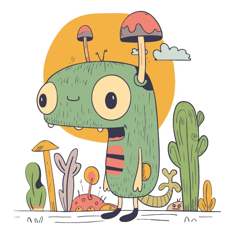Petit monstre dans la nature | © M2-D2