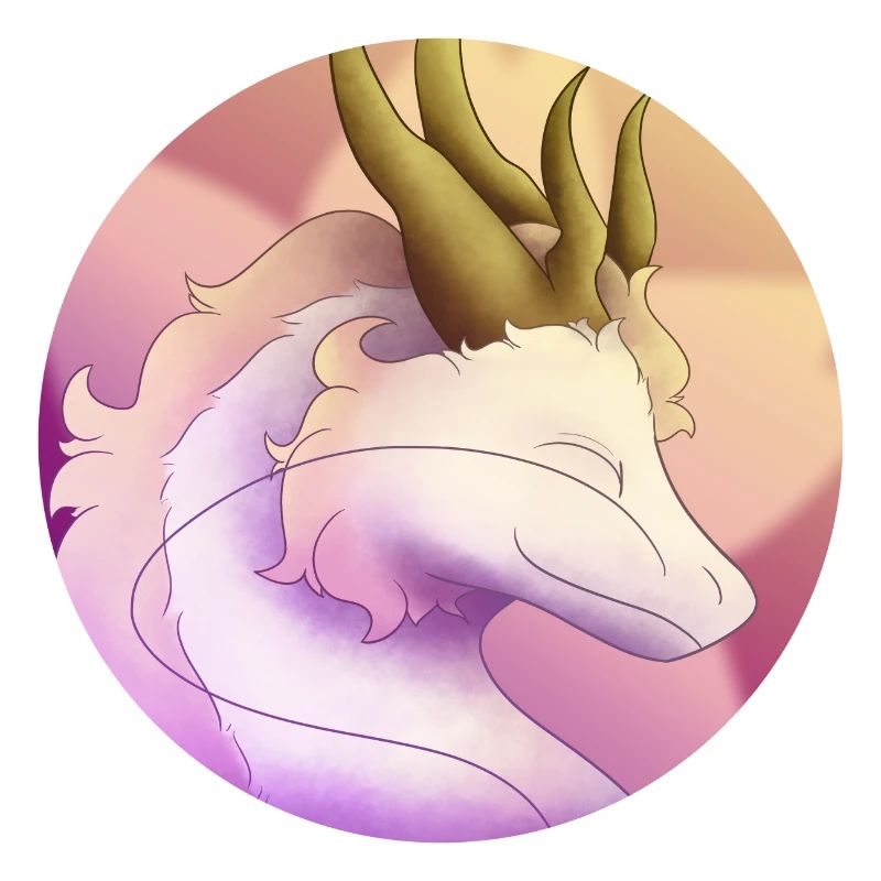 Flauschiger rosa Drache