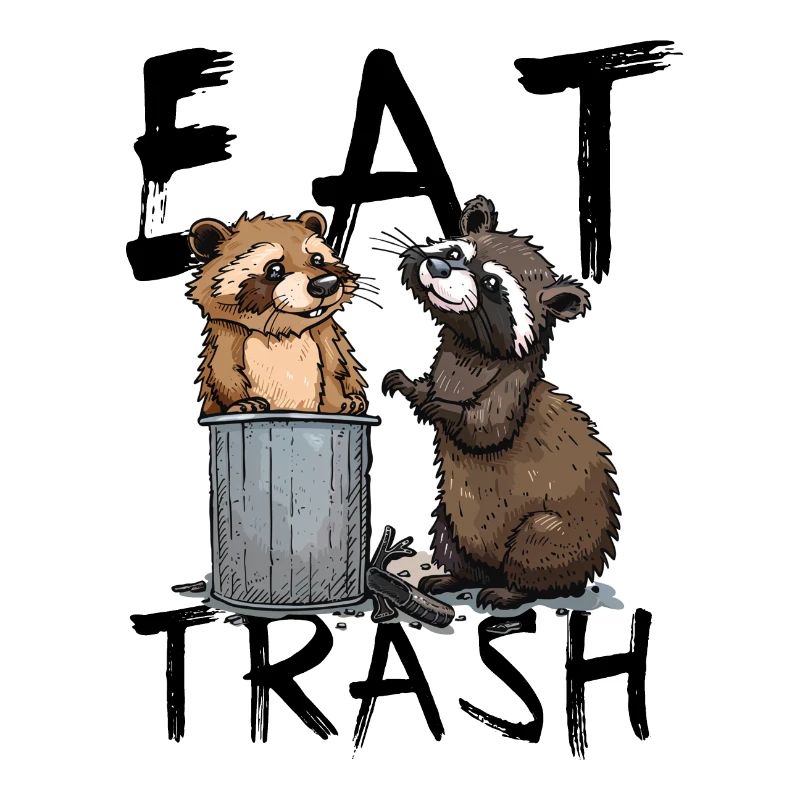 Waschbär Waldtier Lustig