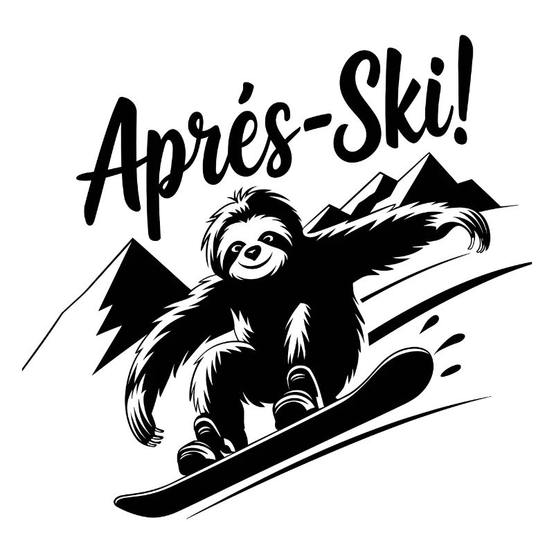 Sloth Sloth Snowboard Après-Ski