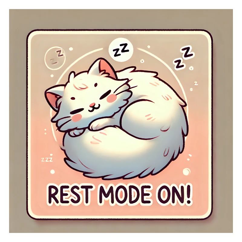 Rest Mode – Sleeping Cat