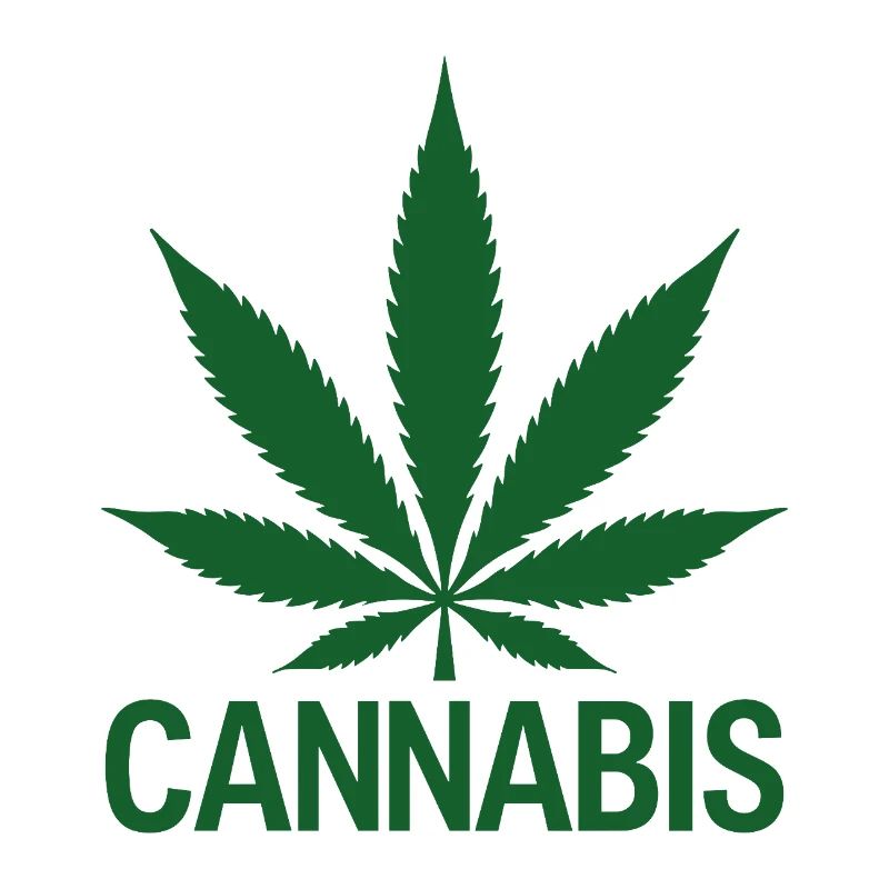 Feuille de chanvre de cannabis look vert