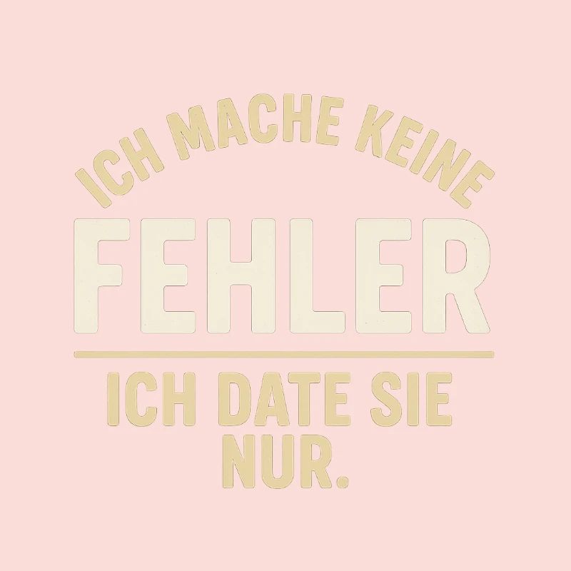 Ich date sie nur – Fehlerthema