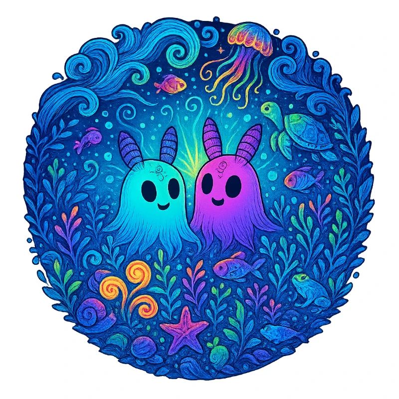 Underwater Friends: Glowing Ghosts