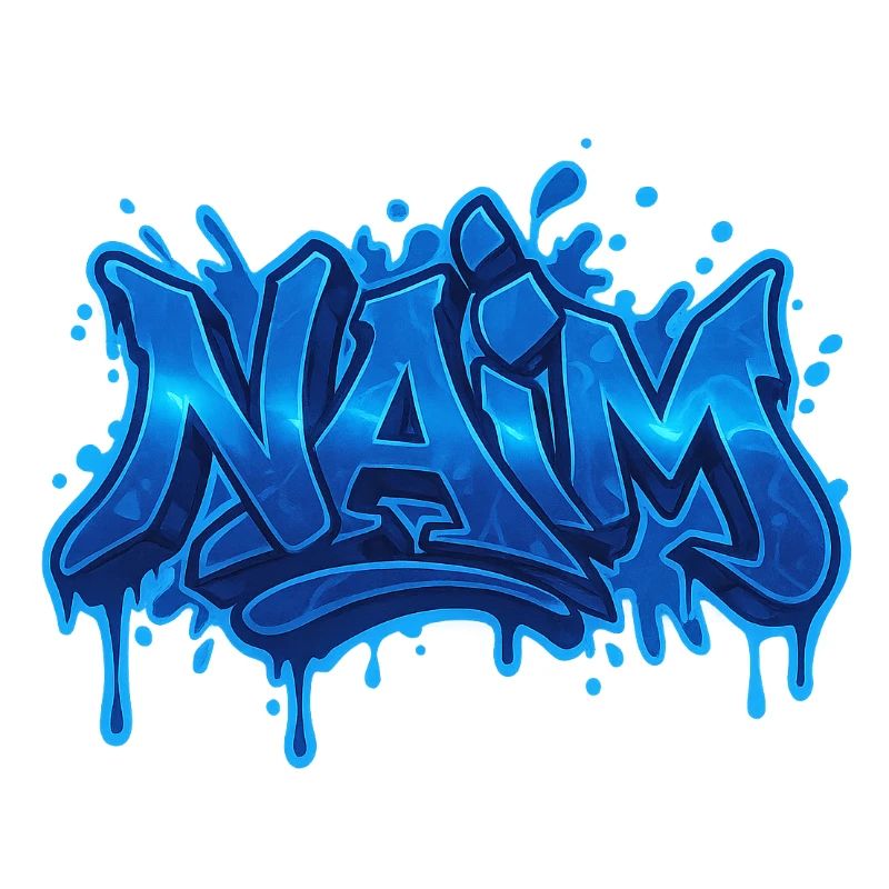 Graffiti NAIM Name Geschenk Ideal druckbar auf