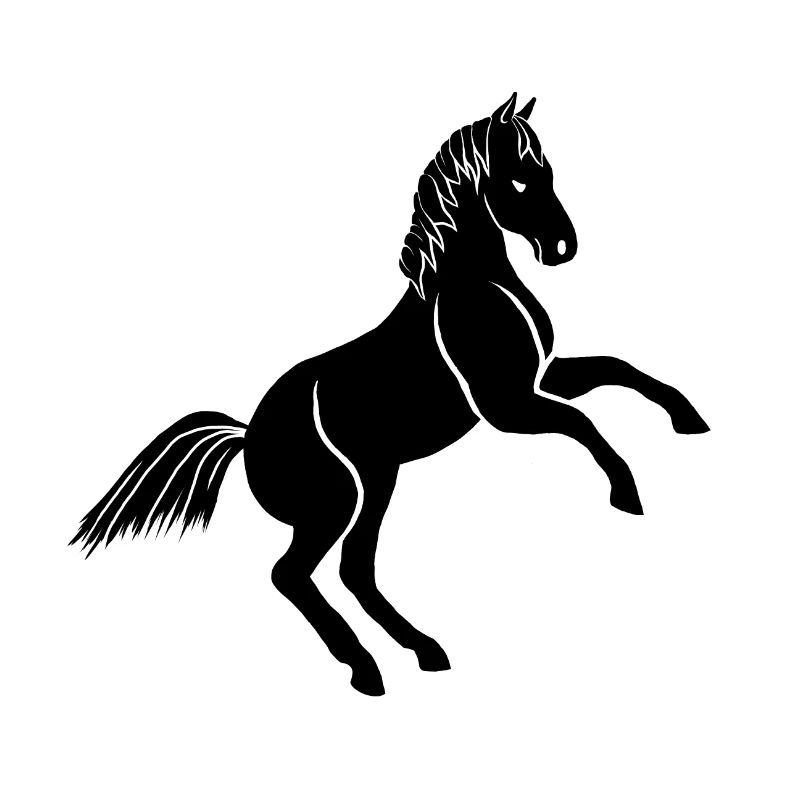 Pferd steigend