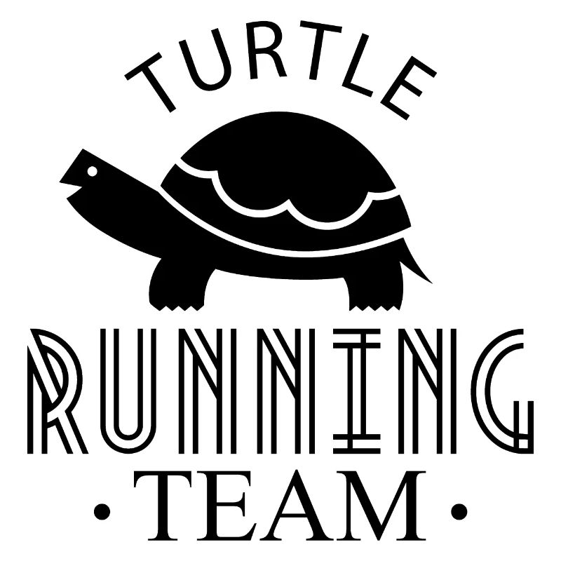 Turtle Running Team Runner Jogging Jogger