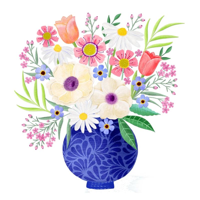 Bouquet. Modern. Customisable gift.