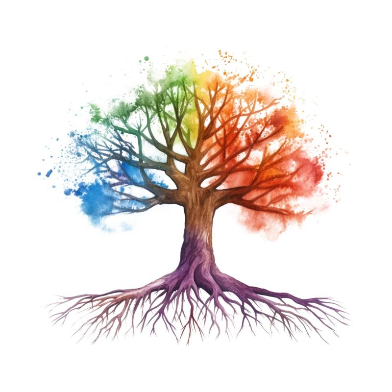 Arbre coloré