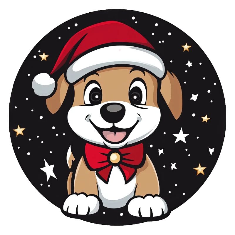 Hund Weihnachtsmann