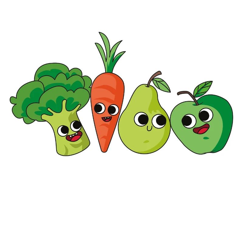 Gemüse Obst Comic
