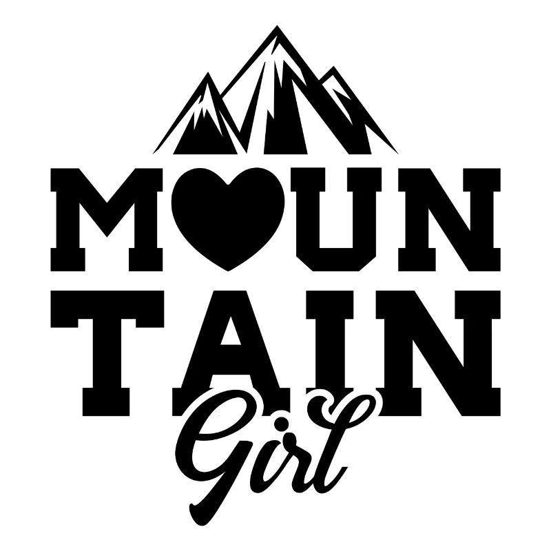 Berg Mädchen Liebe Herz