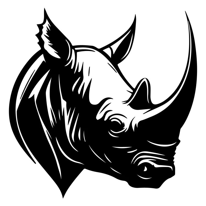 Tête d’animal de rhinocéros