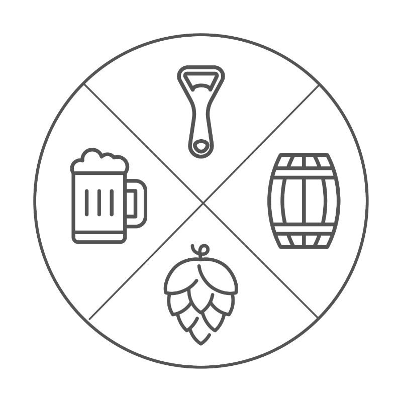 Bier Design Schlicht