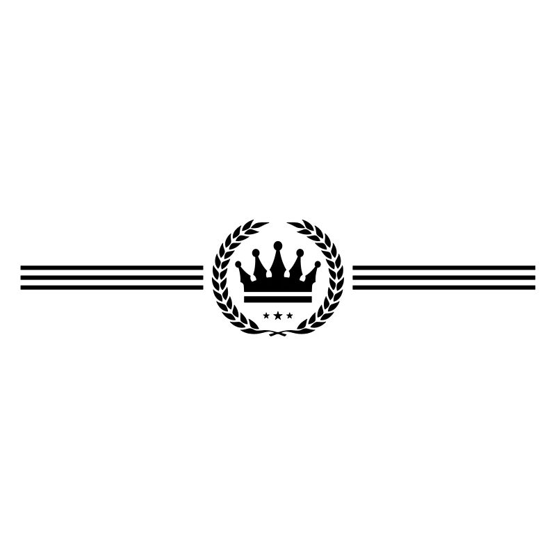 crown wreath line royal