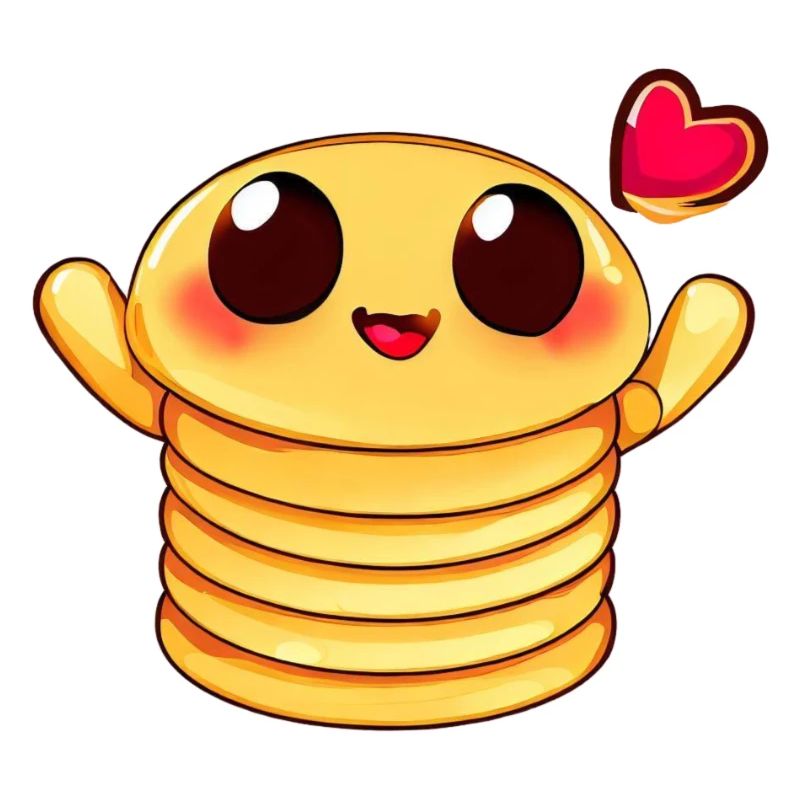 Pancake with heart
