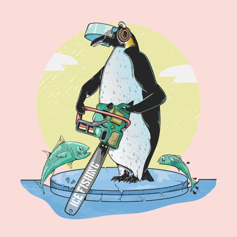 Pinguin-Eisfischen