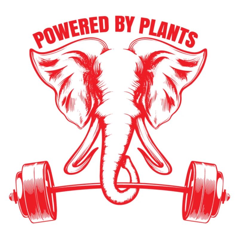 Elefant Shirt · Powered by plants · Geschenk