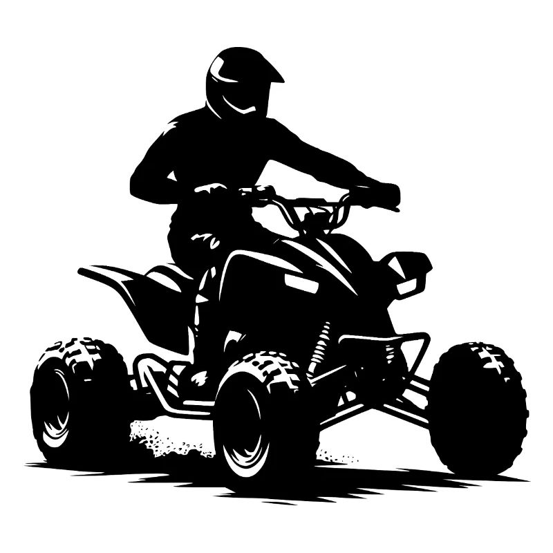 Quad Quadfahrer Umriss