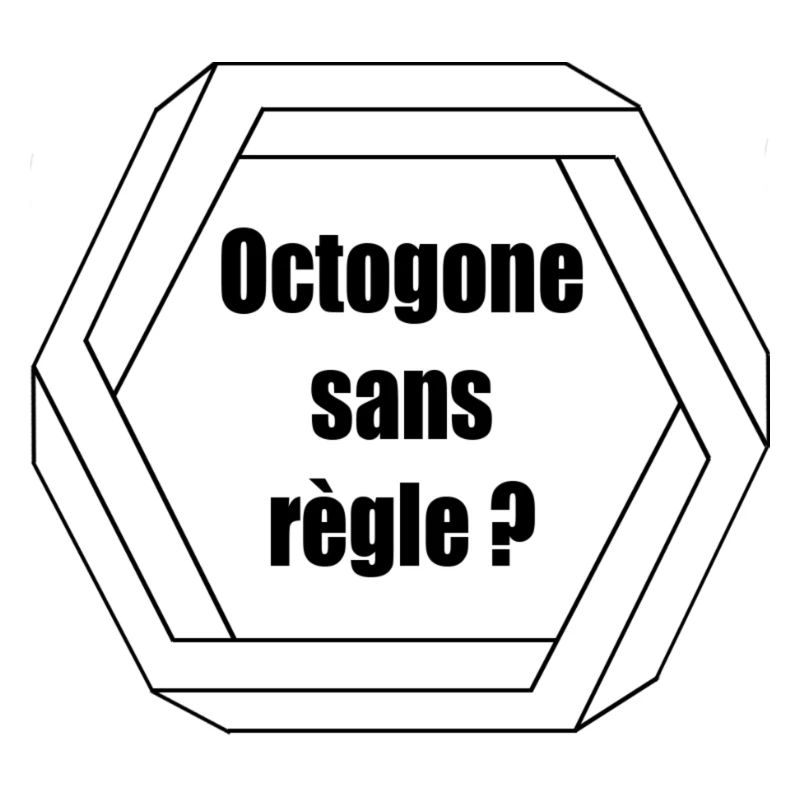 Octogone sans règle? Design noir