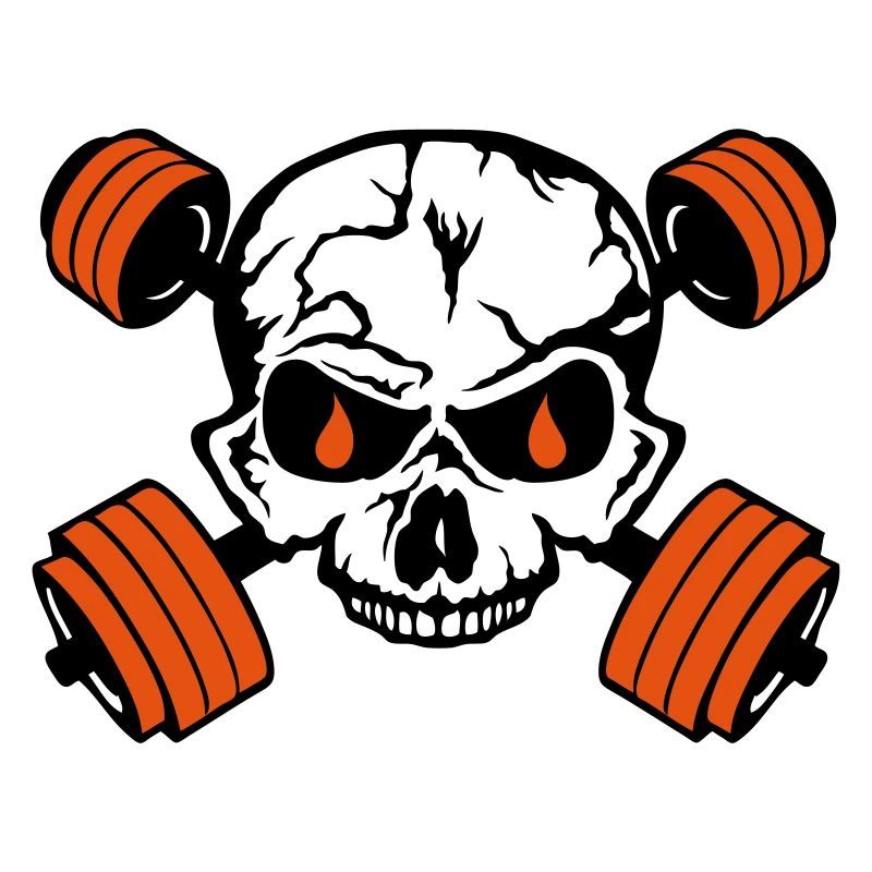 Bodybuilding Death Head Halfter Knochen