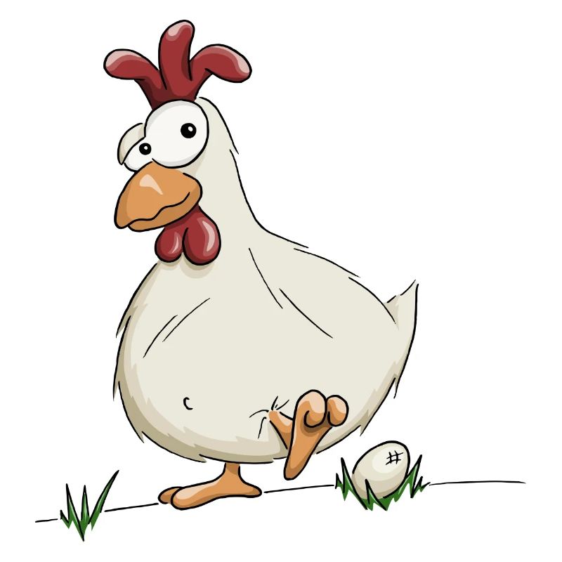 funny chicken with egg farmer chickens gift